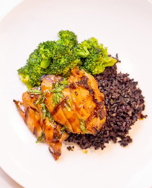 close up of a healthy home cooked meal