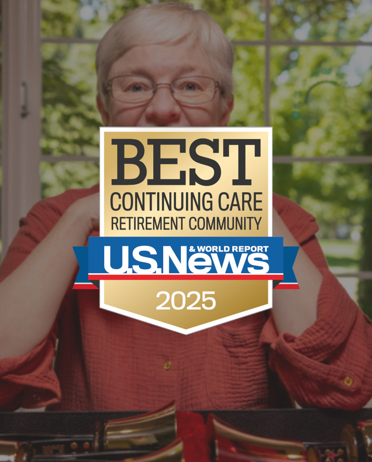 Best Continuing Care Retirement Community 2025 badge from U.S. News & World Report