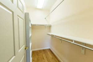 apartment walk-in closet