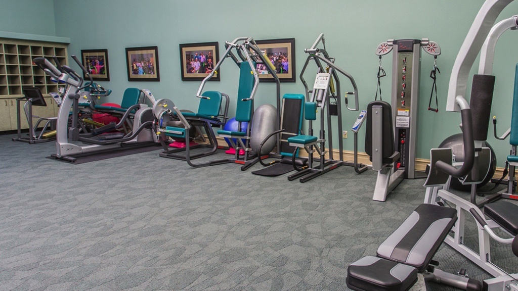 interior of fitness gym