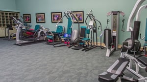 interior of fitness gym